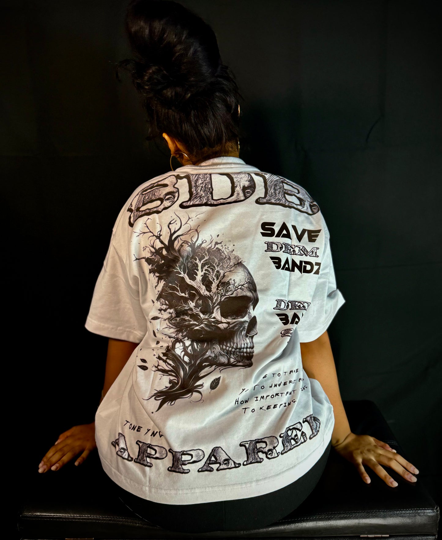 SDB WHITE HEAVY “ GET RICH “ SHIRT