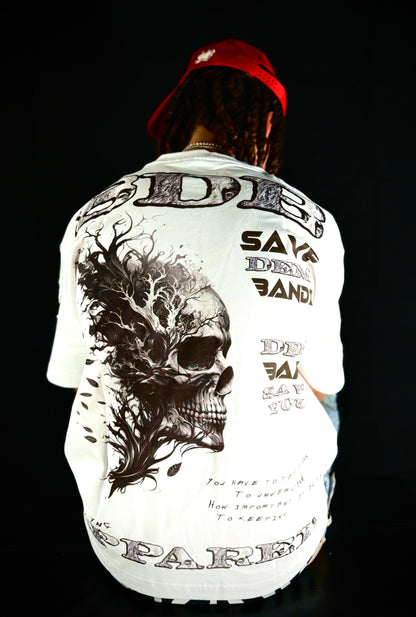SDB WHITE HEAVY “ GET RICH “ SHIRT