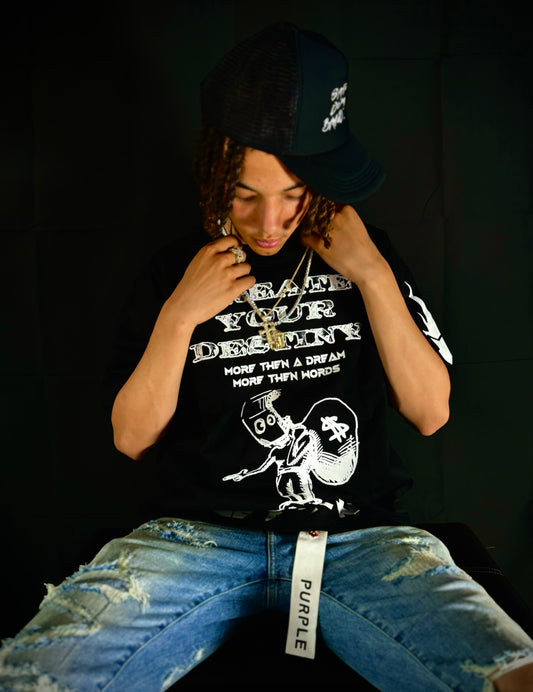SDB BLACK HEAVY “ GET RICH “ SHIRT